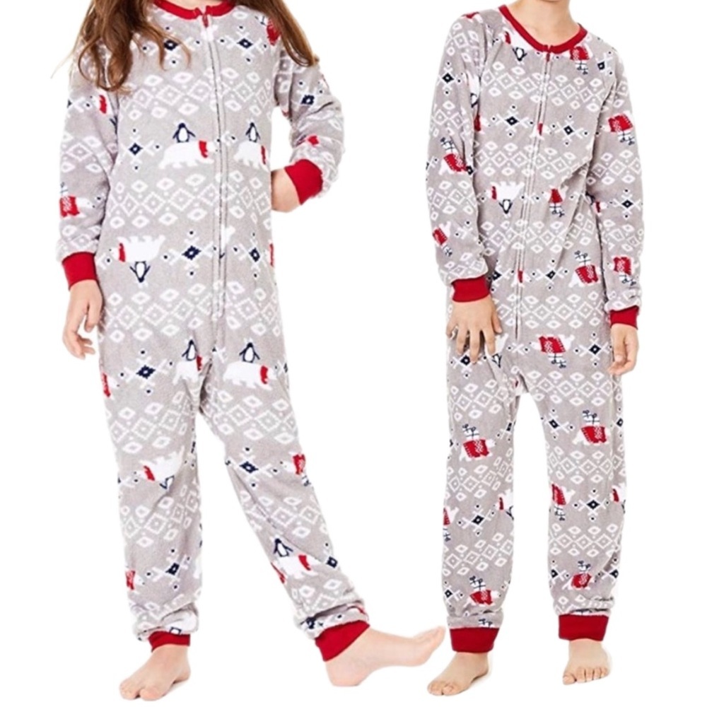 Snuggly Soft Unisex Polar Bear Comfy Onesie PJ NWT!